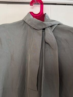 CLUB MONACO TIE NECK DRESS - NEW - Color Sage - Size 10
